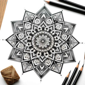 circular-pattern – tattoo design ideas free ai generated – radiant-center – for-inner-arm – Gallery: mandalas-and-similar-inkby-ai