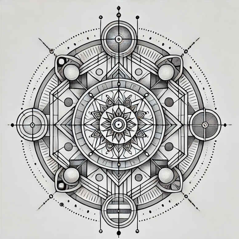 mandalas-and-similar tattoo design ideas repetitive shapes artistic detail for palm
