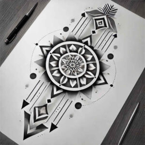 mandalas-and-similar tattoo design ideas meditative circular for outer arm
