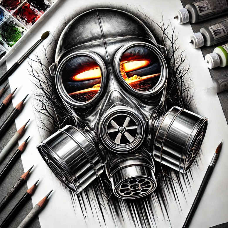 symbolic-meaning-mask – tattoo design ideas free ai generated – neotraditional-bold-outline – for-ribs – Gallery: masks-inkby-ai