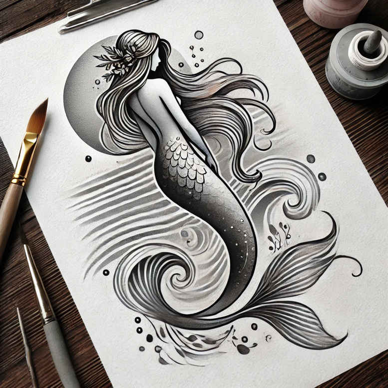 mermaids tattoo design ideas decorative flourishes alluring courage and power