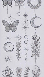 pure-motif – tattoo design ideas free ai generated – mesmerizing – for-outer-arm – Gallery: minimalistic-inkby-ai