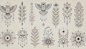 uncluttered – tattoo design ideas free ai generated – complex-design – for-toe – Gallery: minimalistic-inkby-ai