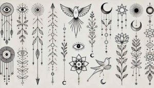 whisper-line – tattoo design ideas free ai generated – enlightenment – for-triceps – Gallery: minimalistic-inkby-ai