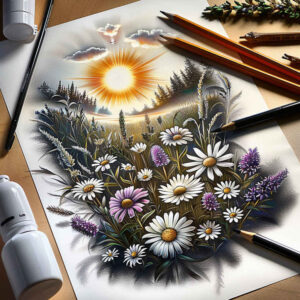 flowers-tattoo – tattoo design ideas free ai generated – realism-visual-accuracy – for-shin – Gallery: nature-inkby-ai