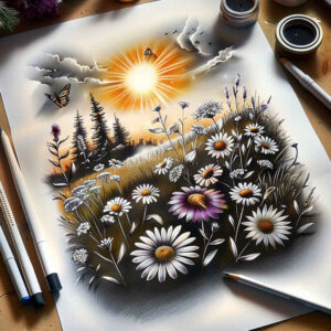 nature-motion-tattoo – tattoo design ideas free ai generated – realism-natural-blush – for-shoulder – Gallery: nature-inkby-ai