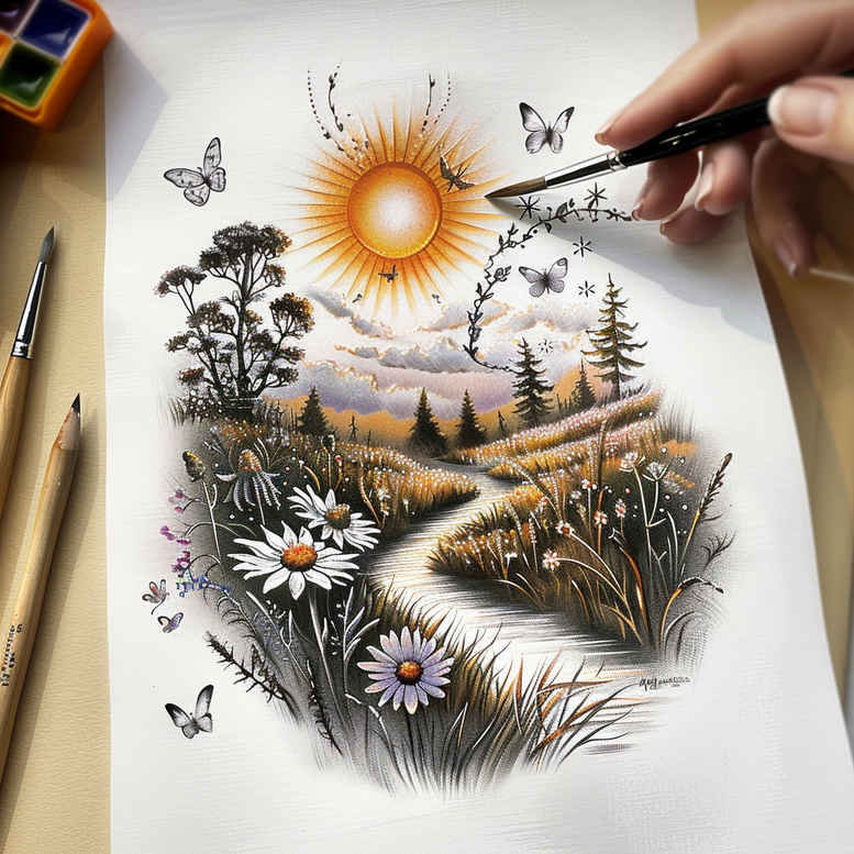 wild-animal-tattoo – tattoo design ideas free ai generated – neotraditional-refined-lines – for-lower-arm – Gallery: nature-inkby-ai