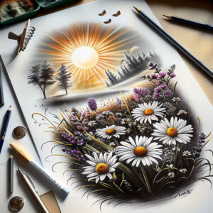wind-tattoo – tattoo design ideas free ai generated – neotraditional-defined-outlines – for-lower-chest – Gallery: nature-inkby-ai