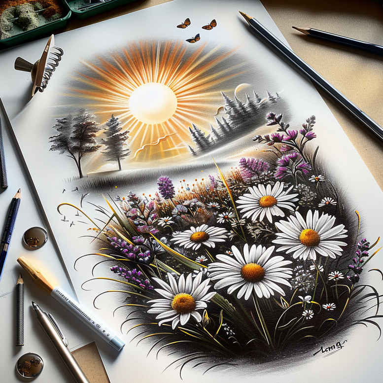 wind-tattoo – tattoo design ideas free ai generated – neotraditional-defined-outlines – for-lower-chest – Gallery: nature-inkby-ai