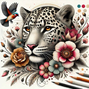 other-animals tattoo design ideas Surrealism impossible forms natural flow for lower back