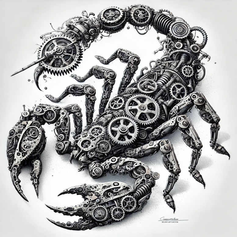 other-animals tattoo design ideas dynamic shapes natural flow shows determination