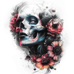 dark-sensory-tattoo – tattoo design ideas free ai generated – neotraditional-enhanced-shading – for-stomach – Gallery: other-dark-inkby-ai