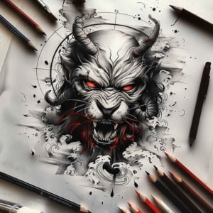 other-dark tattoo design ideas Realism refined lines undead for back shoulder
