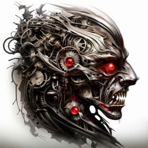 other-dark tattoo design ideas spectral hues weird for knee