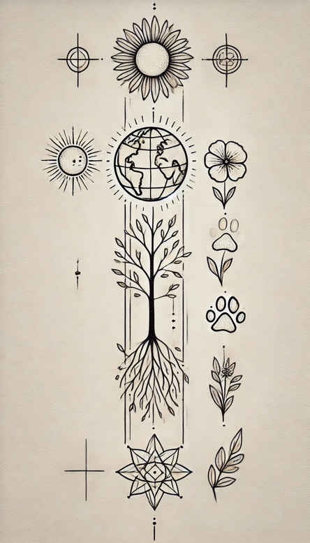 minimalist-tattoos – tattoo design ideas free ai generated – pure-design – for-side – Gallery: other-delicate-inkby-ai