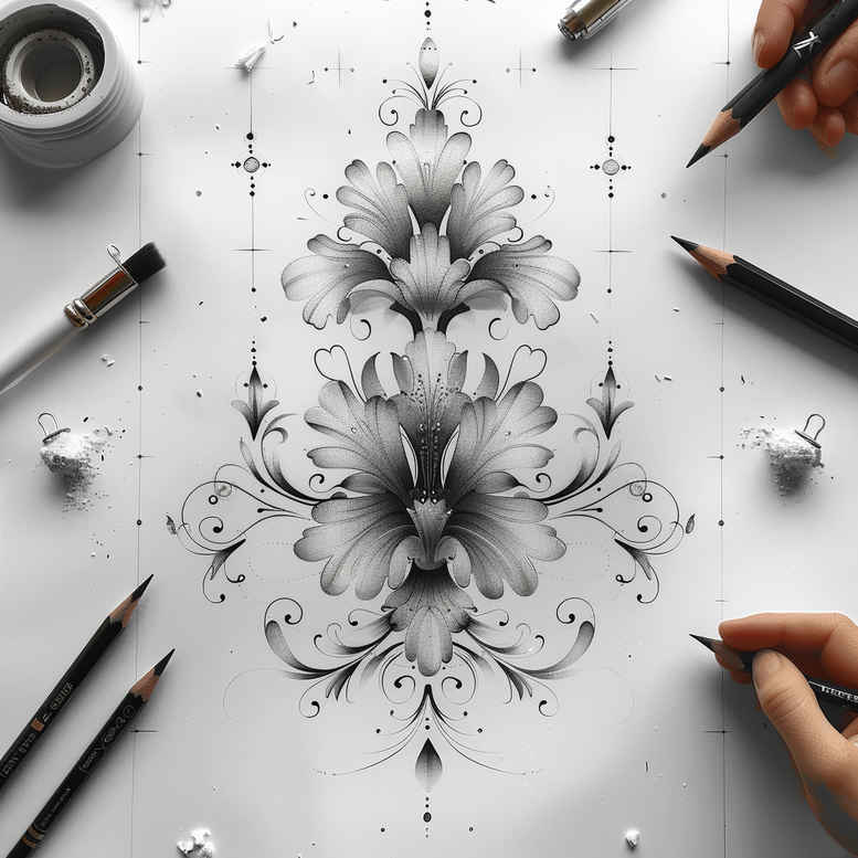 subtle-spiritual-tattoos – tattoo design ideas free ai generated – pure-outline – for-collarbone – Gallery: other-delicate-inkby-ai