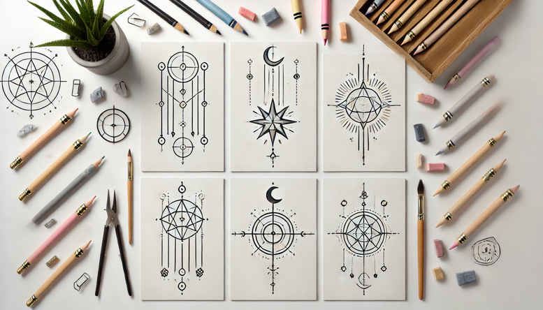 symbol-tattoos – tattoo design ideas free ai generated – single-dot – for-shin – Gallery: other-delicate-inkby-ai