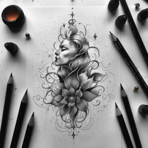 other-delicate tattoo design ideas essential light gradients represents courage