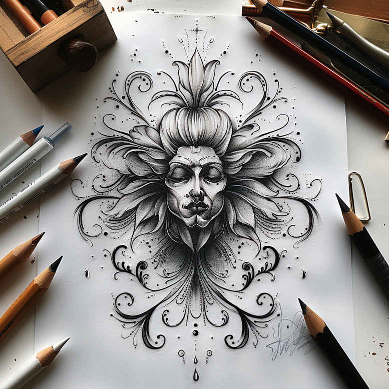tattoos-with-soft-shading – tattoo design ideas free ai generated – simple-icon – for-inner-arm – Gallery: other-delicate-inkby-ai