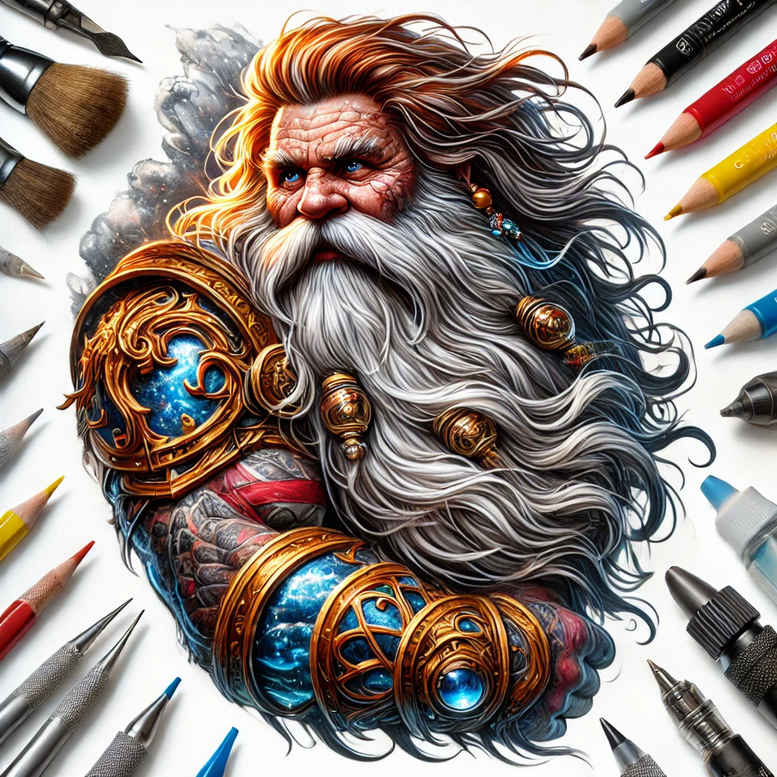 magic-world-tattoo-realism-naturalistic-for-thigh – tattoo design ideas free ai generated – Gallery: other-fantastic-inkby-ai
