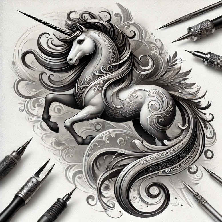smooth-gradients – tattoo design ideas free ai generated – unadorned – for-lower-arm – Gallery: other-fantastic-inkby-ai