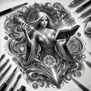 other-fantastic tattoo design ideas mirrored effect magical meaning endurance