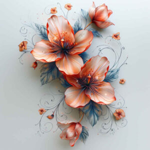 flower-light-tattoo – tattoo design ideas free ai generated – realism-contrast-play – for-back-shoulder – Gallery: other-flowers-inkby-ai