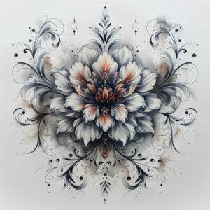 flower-traditional-tattoo-for-men – tattoo design ideas free ai generated – surrealism-translucent-layers – for-knee – Gallery: other-flowers-inkby-ai