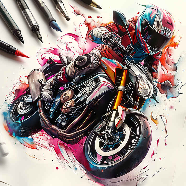sports-hobby – tattoo design ideas free ai generated – surrealism-melting-forms – for-lower-back – Gallery: other-hobby-inkby-ai