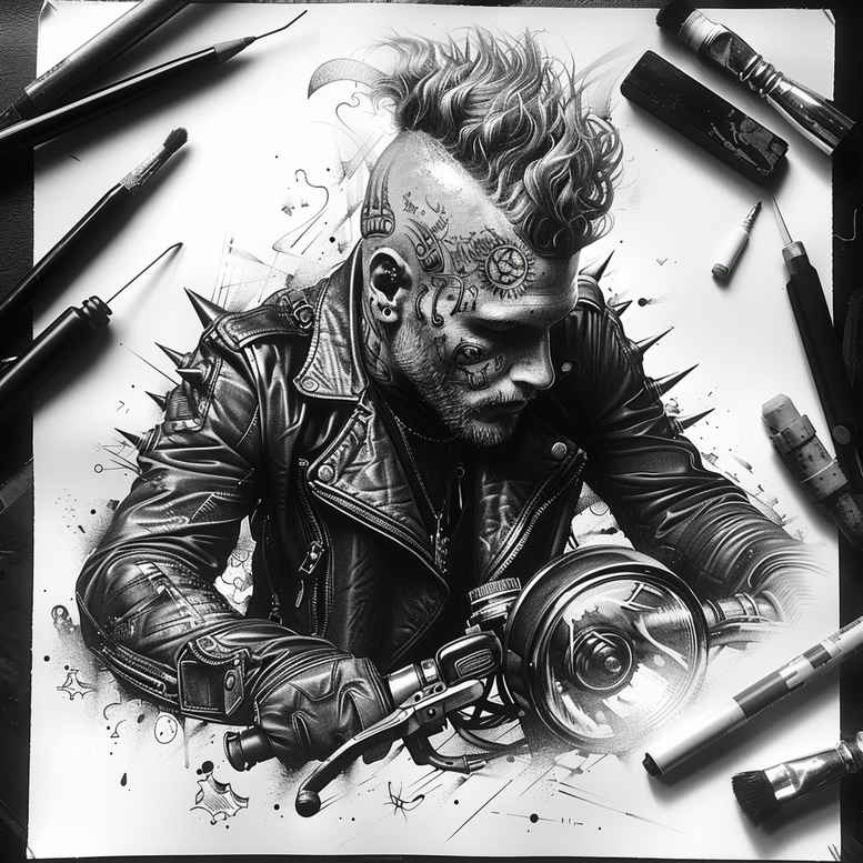other-hobby tattoo design ideas dynamic shapes diverse strength and power