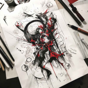 clean-shape – tattoo design ideas free ai generated – realism-smooth-gradients – for-biceps – Gallery: other-other-inkby-ai