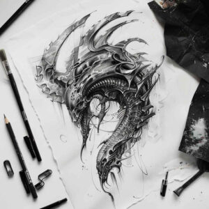 dainty – tattoo design ideas free ai generated – neotraditional-color-depth – for-upper-shoulder – Gallery: other-other-inkby-ai