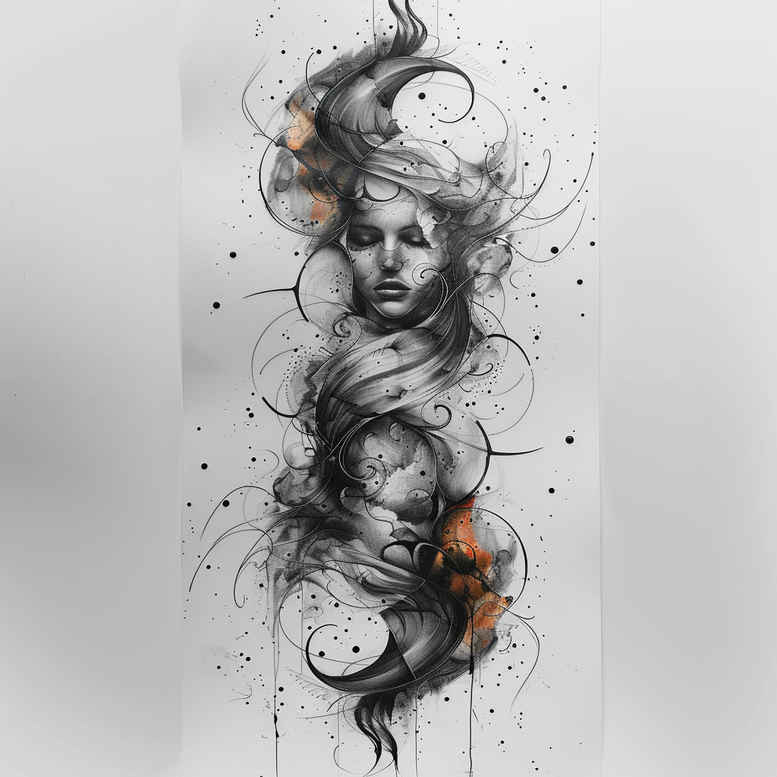 modest – tattoo design ideas free ai generated – realism-tactile-shading – for-back – Gallery: other-other-inkby-ai