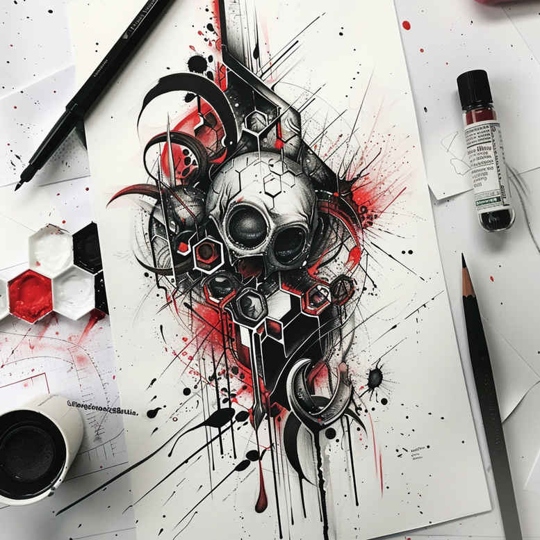 plain – tattoo design ideas free ai generated – surrealism-ethereal-glow – for-wrist – Gallery: other-other-inkby-ai