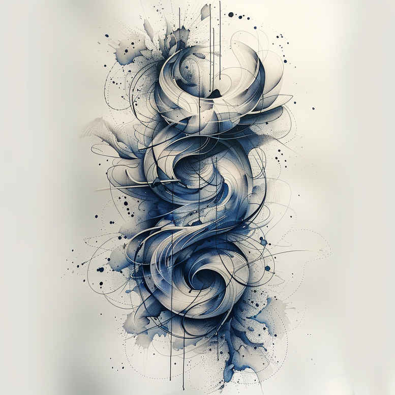 uncluttered – tattoo design ideas free ai generated – surrealism-enigmatic-aura – for-behind-ear – Gallery: other-other-inkby-ai