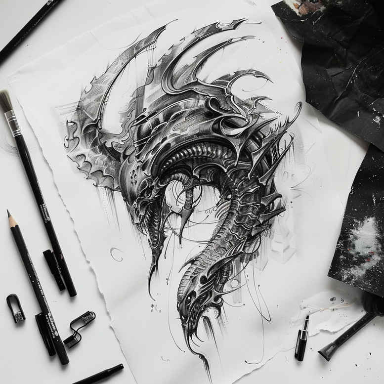 other tattoo design ideas Surrealism visual paradox luminous stands for strength