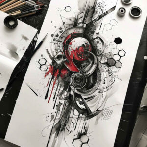 other tattoo design ideas clear lines matte-finish strength and power