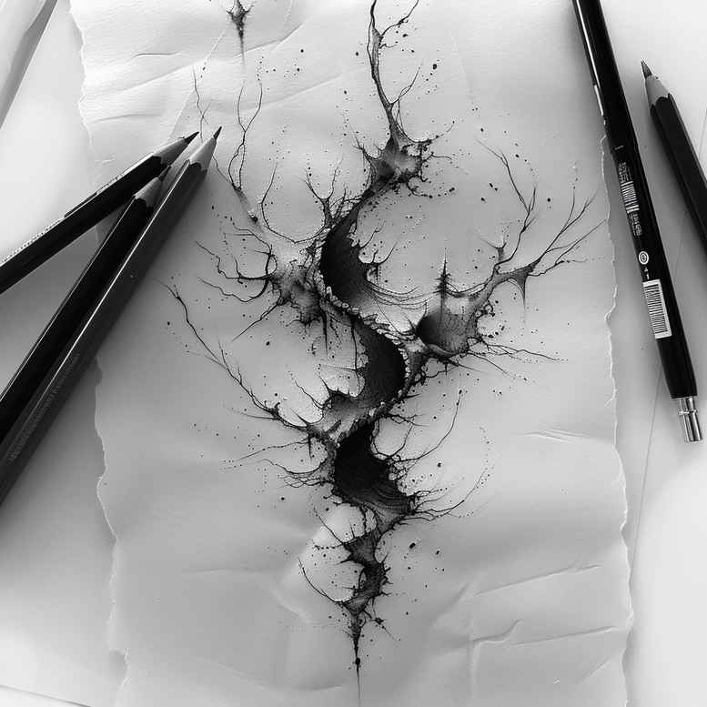 other tattoo design ideas watercolor-style metallic for back of neck
