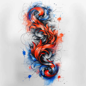 other tattoo design ideas Surrealism vibrant contrasts saturated for hip