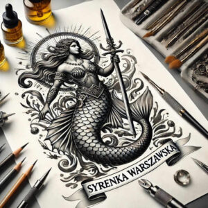 patriotyczna-pamiec-neotraditional-color-blending-for-sternum – tattoo design ideas free ai generated – Gallery: poland-inkby-ai