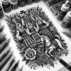 polska-heritage-realism-natural-tones-for-arm – tattoo design ideas free ai generated – Gallery: poland-inkby-ai