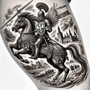 polski-patriotyczny-wzor-realism-transparent-layer-for-thigh – tattoo design ideas free ai generated – Gallery: poland-inkby-ai