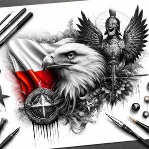 polski-znak-realism-natural-luminosity-for-collarbone – tattoo design ideas free ai generated – Gallery: poland-inkby-ai