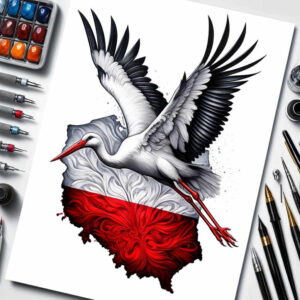 patriotic-symbols-surrealism-ambiguous-space-for-lower-arm – tattoo design ideas free ai generated – Gallery: poland-inkby-ai