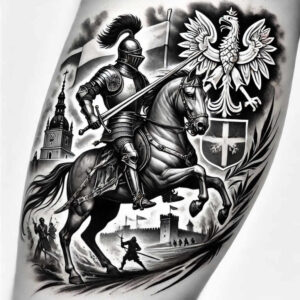 polski-orzel-surrealism-distorted-reality-for-upper-back – tattoo design ideas free ai generated – Gallery: poland-inkby-ai