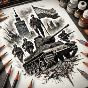 patriotyczna-sila-neotraditional-layered-fill-for-upper-arm – tattoo design ideas free ai generated – Gallery: poland-inkby-ai