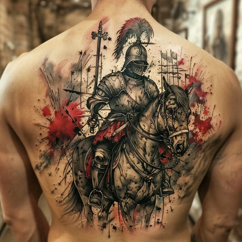 symbol-wolnosci-neotraditional-dynamic-color-for-lower-back – tattoo design ideas free ai generated – Gallery: poland-inkby-ai
