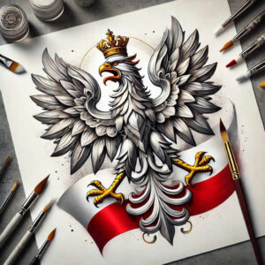 polska-historia-neotraditional-strong-contrast-for-side – tattoo design ideas free ai generated – Gallery: poland-inkby-ai