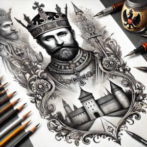 polska-duma-neotraditional-textural-detail-for-arm – tattoo design ideas free ai generated – Gallery: poland-inkby-ai