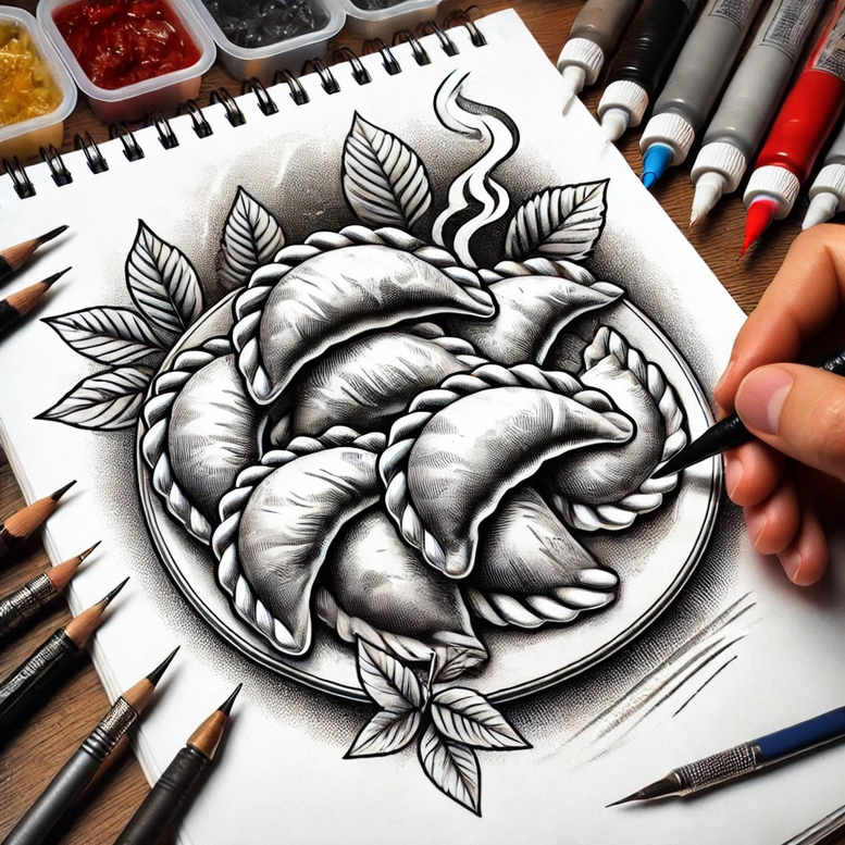 polskie-barwy-neotraditional-clean-fill-for-foot – tattoo design ideas free ai generated – Gallery: poland-inkby-ai